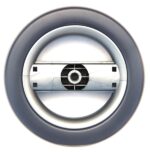 Wiel grijs 2 spaken