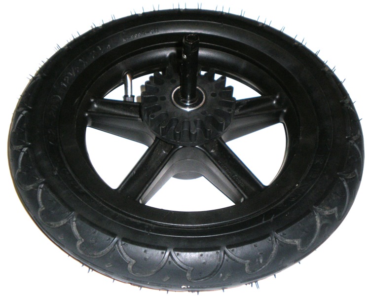 Achterwiel 12" met banden-818