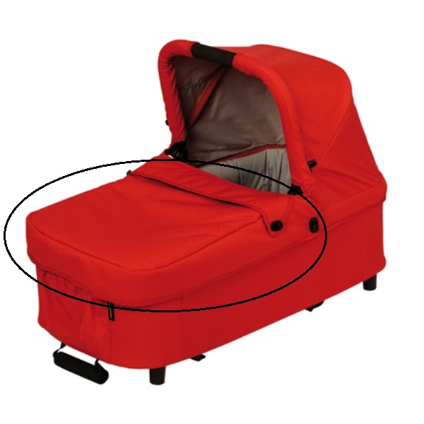 Afdekhoes army/olive voor reiswieg-2599