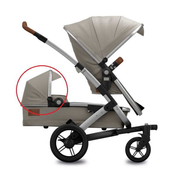 Zonnekap onderste wieg Elephant grey-0